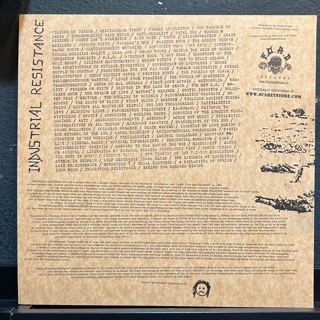 Used Vinyl: Industrial Resistance "Light From Deep Darkness" LP (White Vinyl)