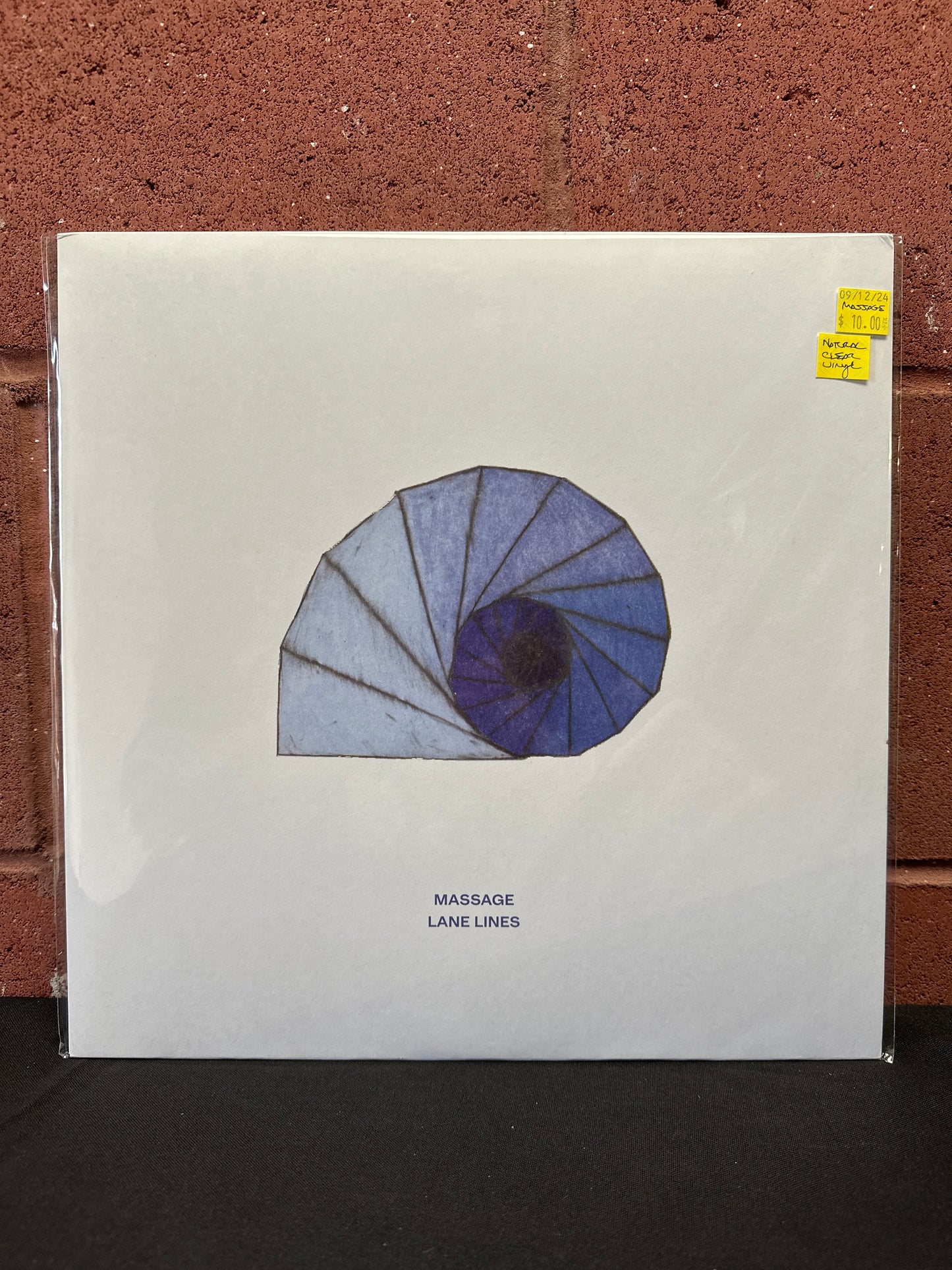 Used Vinyl: Massage "Lane Lines" 12" (Natural Clear Vinyl)