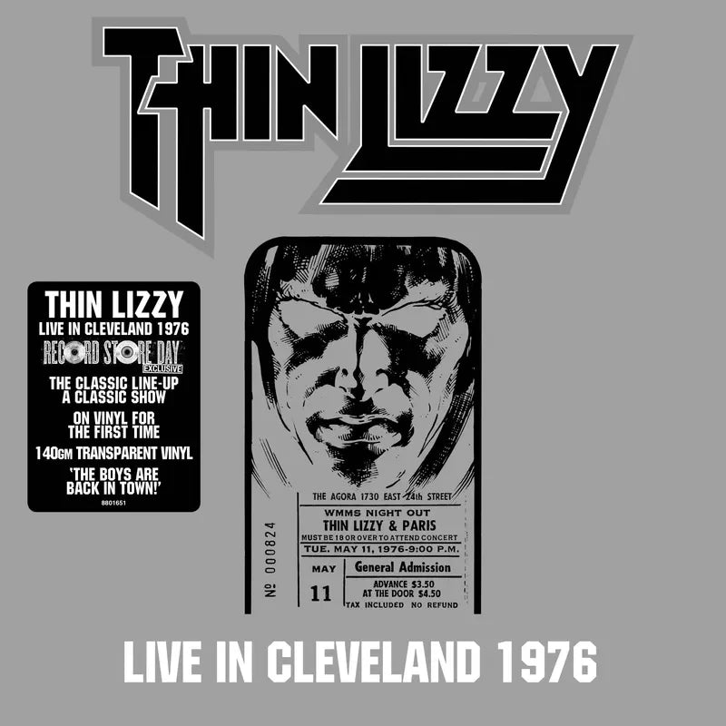Thin Lizzy "Live In Cleveland 1976" 2xLP (Clear Vinyl) (RSD 2026)