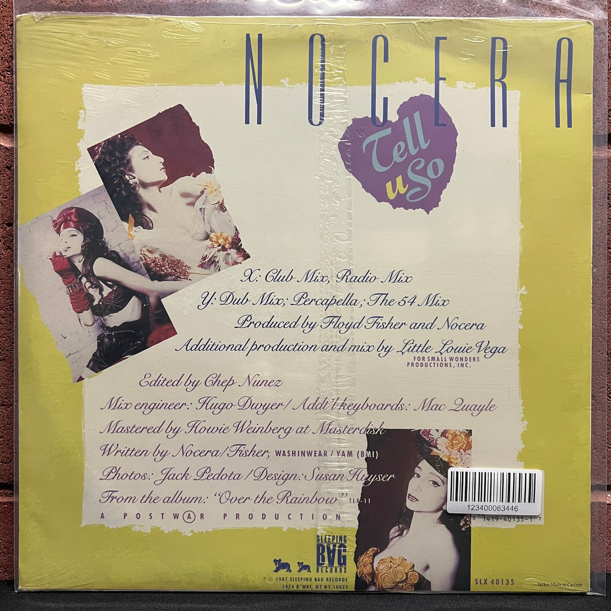 Used Vinyl: Nocera "Tell U So" 12" (1987 Press - Sealed)