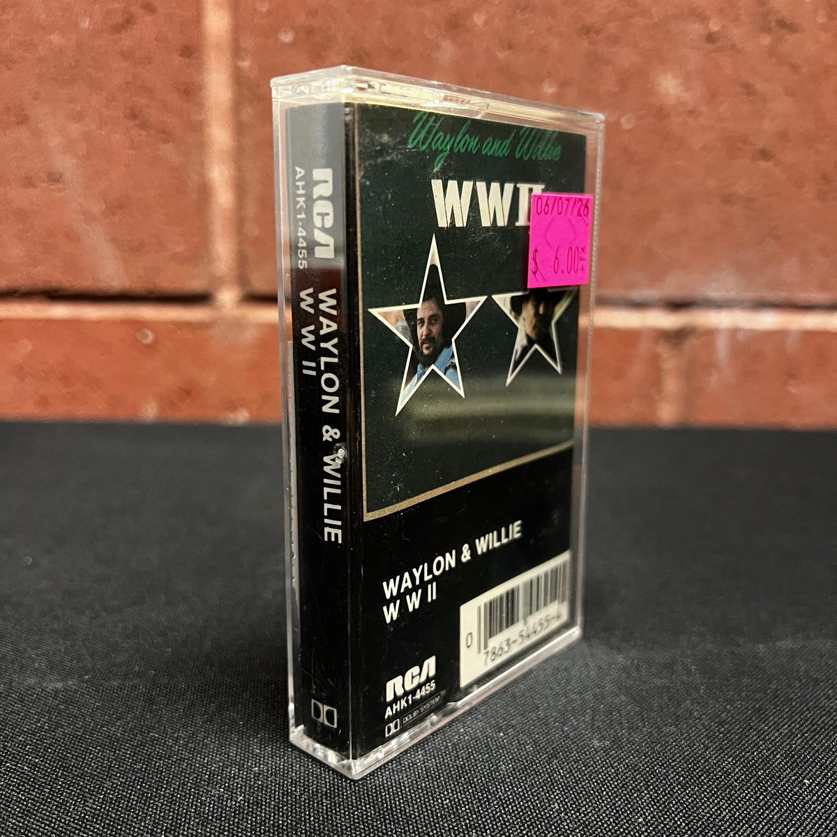 Used Cassette: Waylon Jennings & Willie Nelson "WWII" Tape