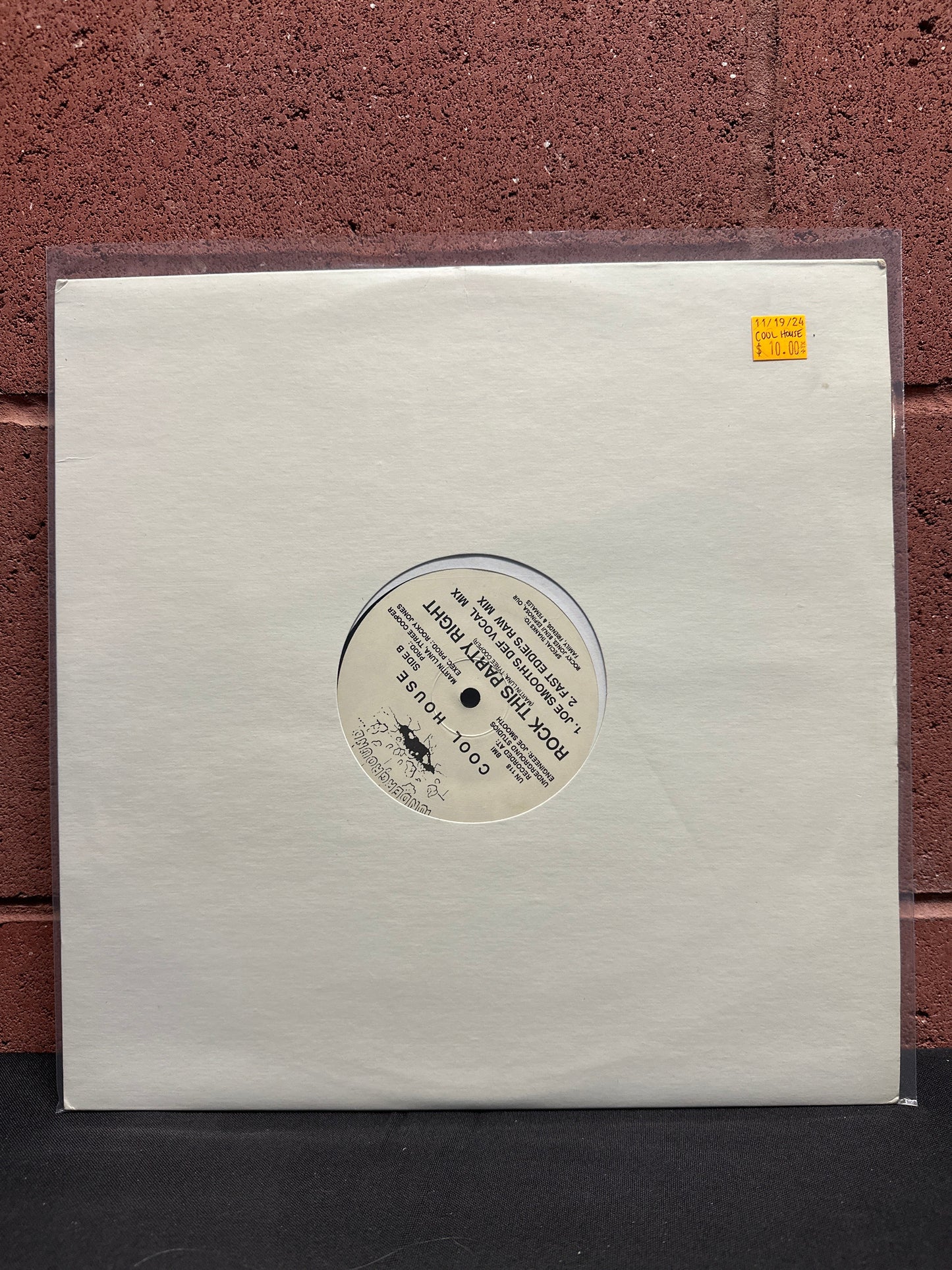 Used Vinyl: Cool House "Rock This Party Right" 12"