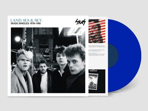 Skids "Land Sea & Sky: Skids Singles 1978-1981" LP (Saltire Blue Vinyl)