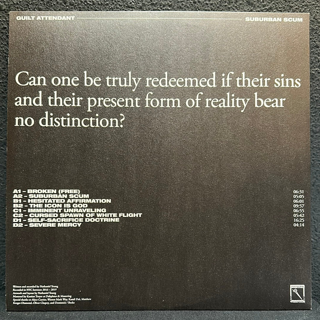 Used Vinyl: Guilt Attendant "Suburban Scum" 2xLP (Clear Vinyl)