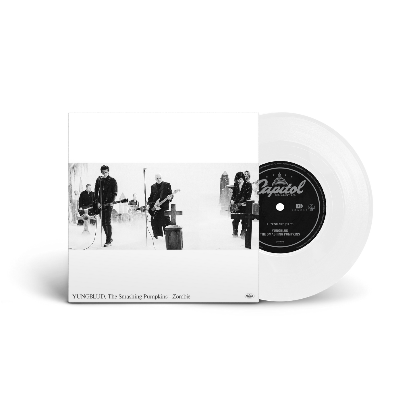 YUNGBLUD/The Smashing Pumpkins "Zombie" 7" (White Vinyl)