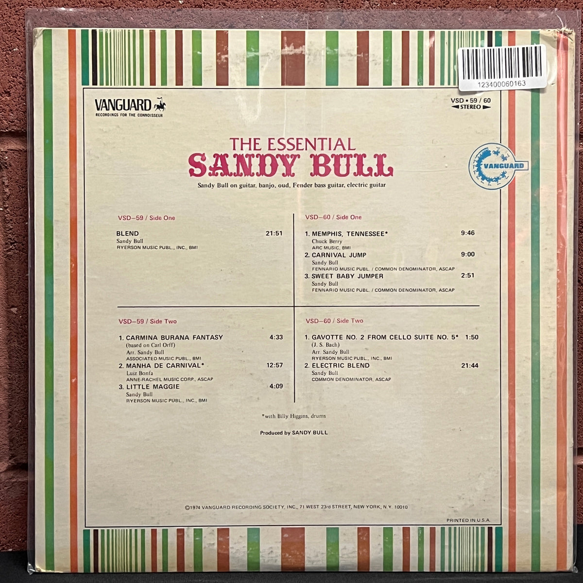 Used Vinyl: Sandy Bull "The Essential Sandy Bull" 2xLP