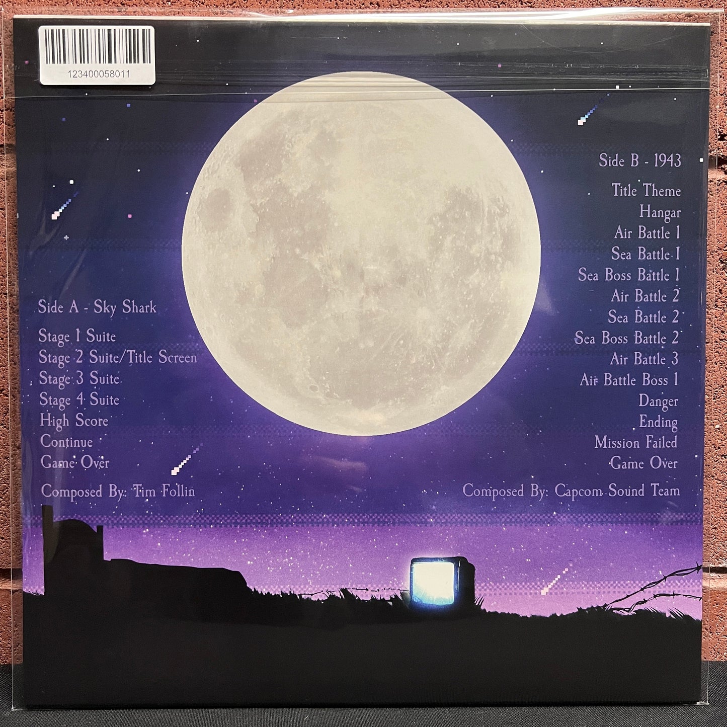 Used Vinyl: Capcom Sound Team "Sky Shark / 1943: The Battle of Midway" LP (Blue and White Pinwheel vinyl)