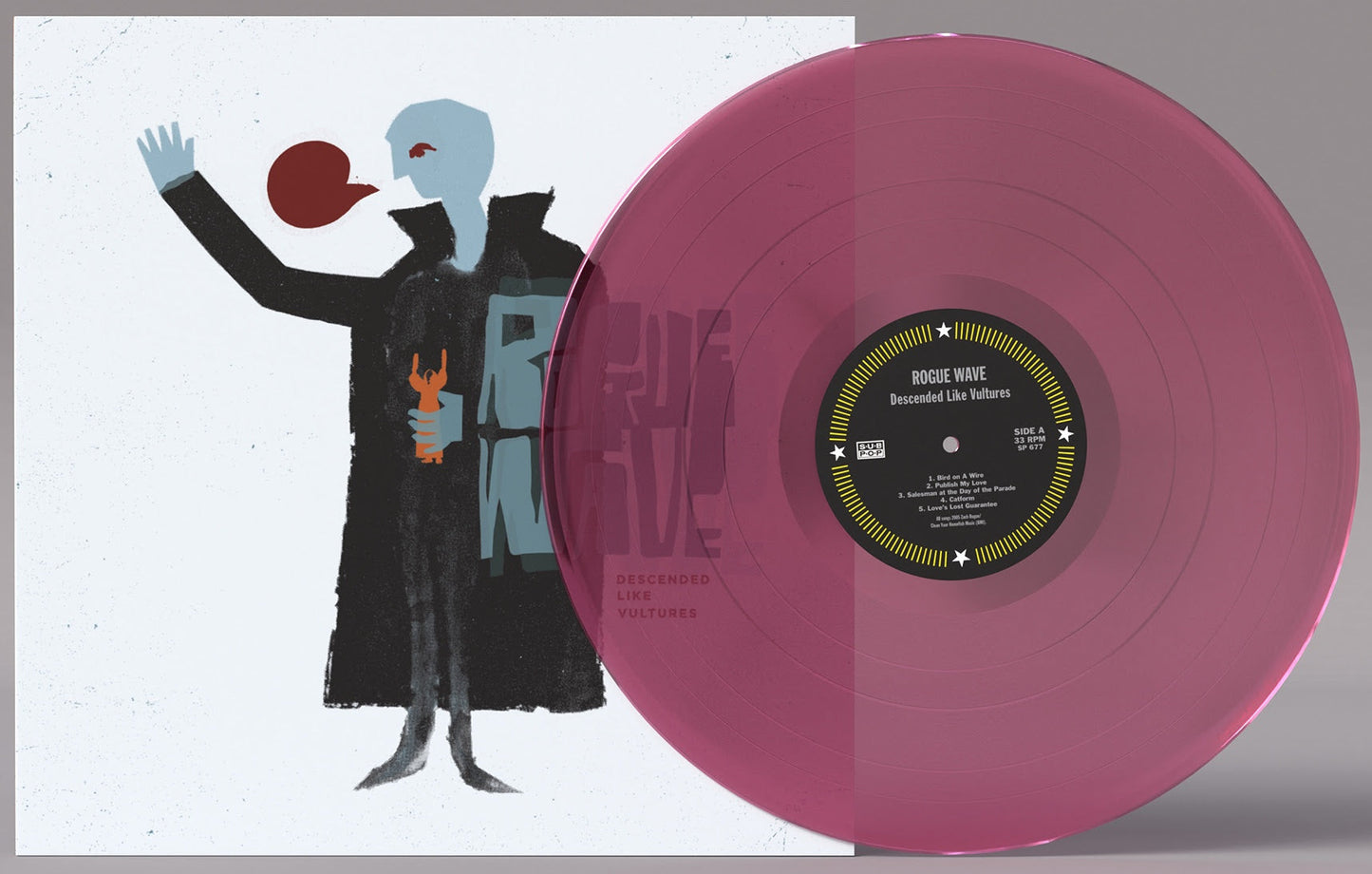 Rogue Wave "Descended Like Vultures " LP (Clear Pink Vinyl)