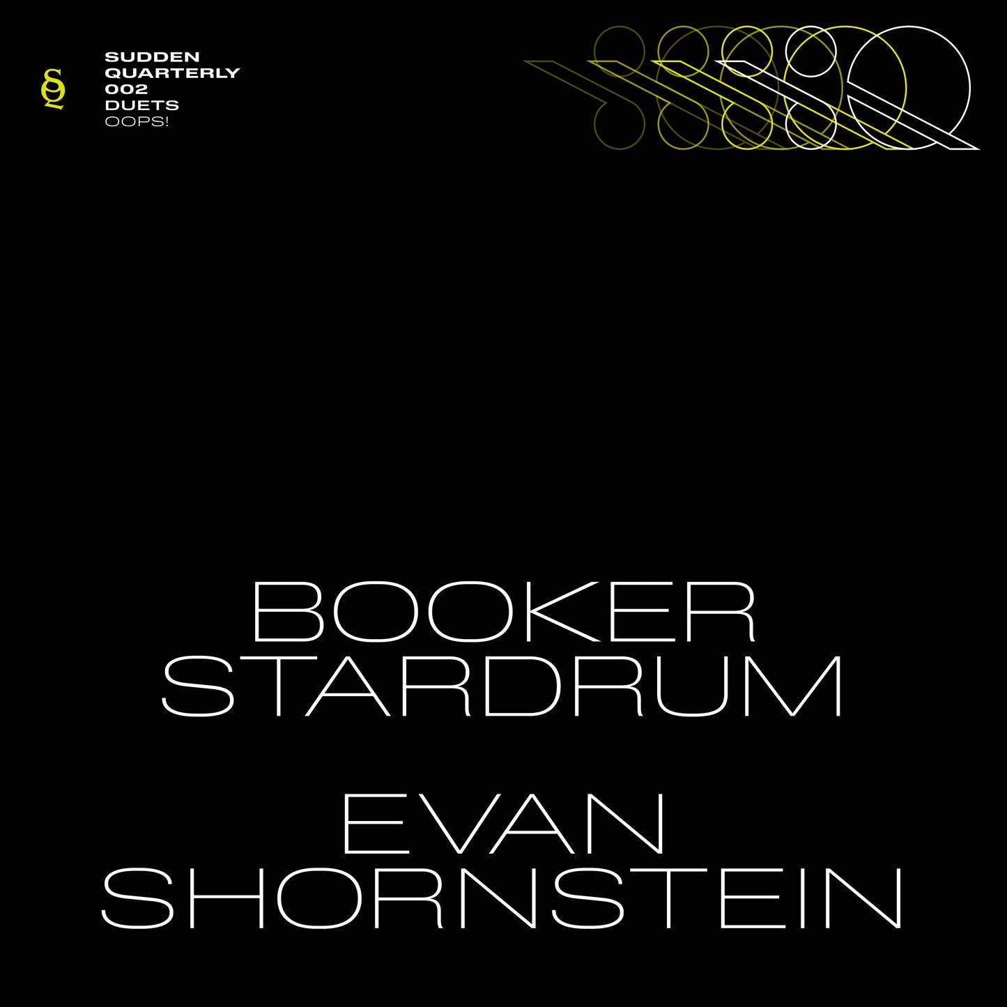 PRE-ORDER: Booker Stardrum & Evan Shornstein "OOPS!" LP