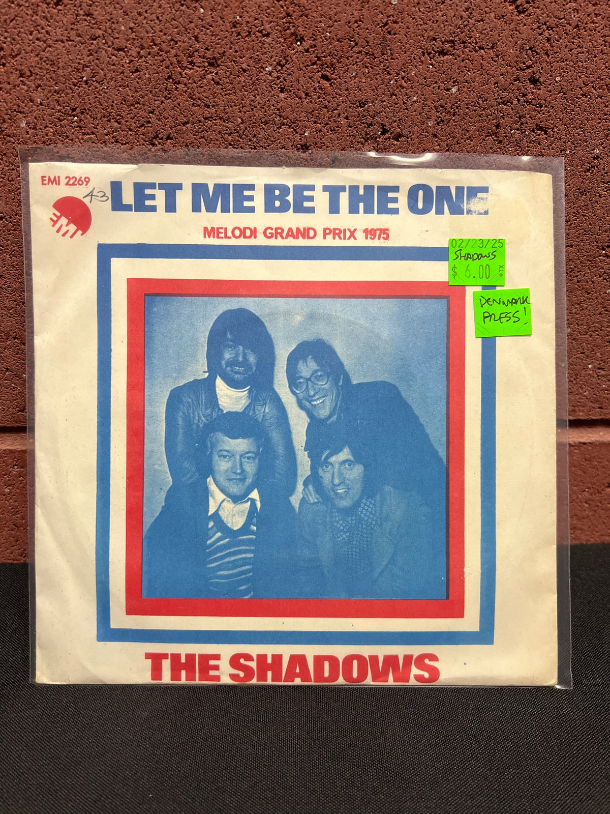 Used Vinyl: The Shadows "Let Me Be The One" 7"