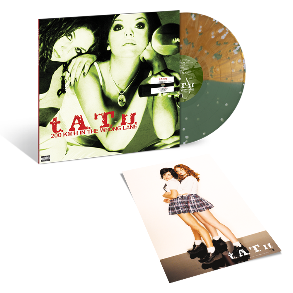 t.A.T.u. "200 km/h In The Wrong Lane" LP (Green/Gold Nugget Split Splatter Vinyl)
