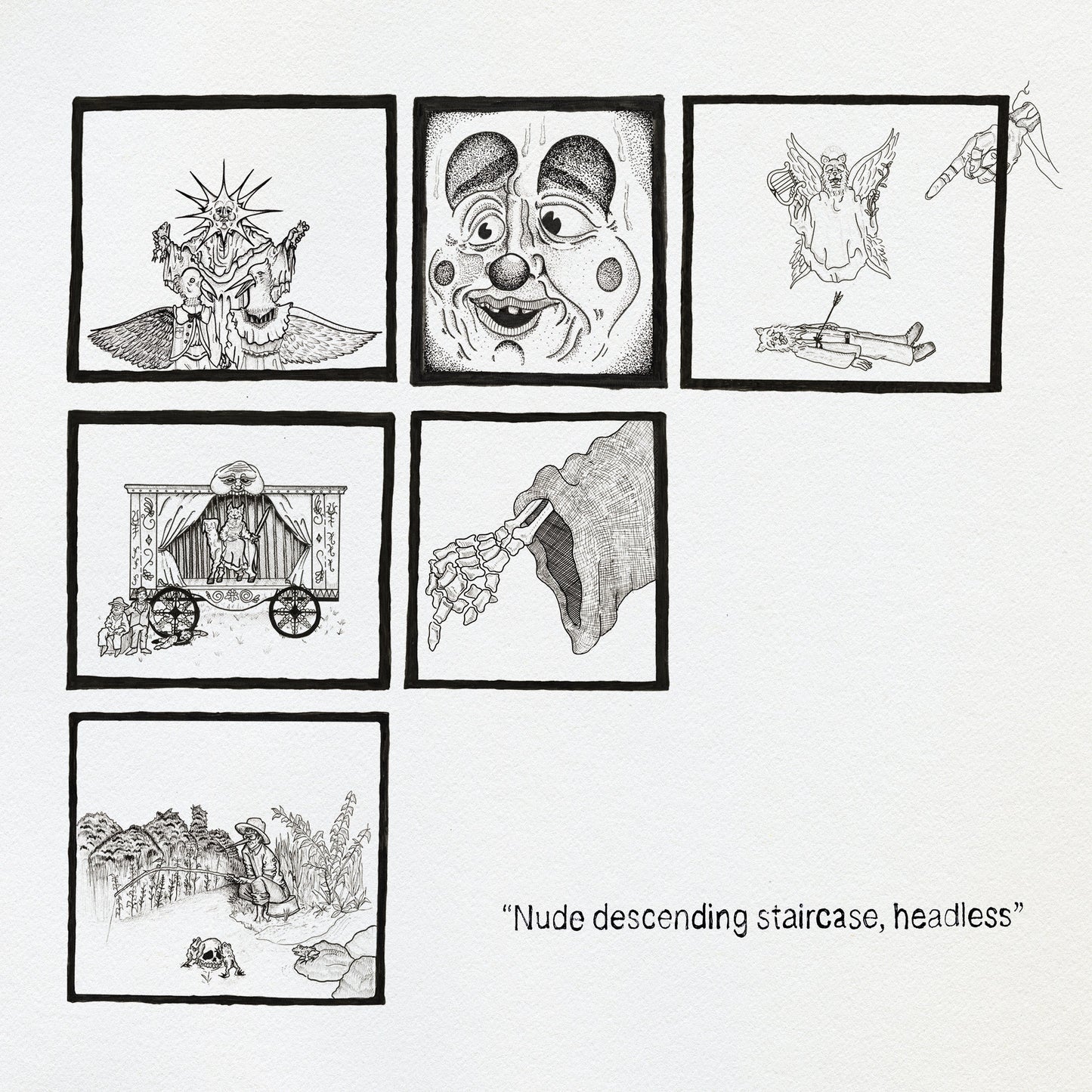 Teen Suicide "Nude descending staircase headless" LP ("Distant Clouds" Opaque Grey Vinyl)
