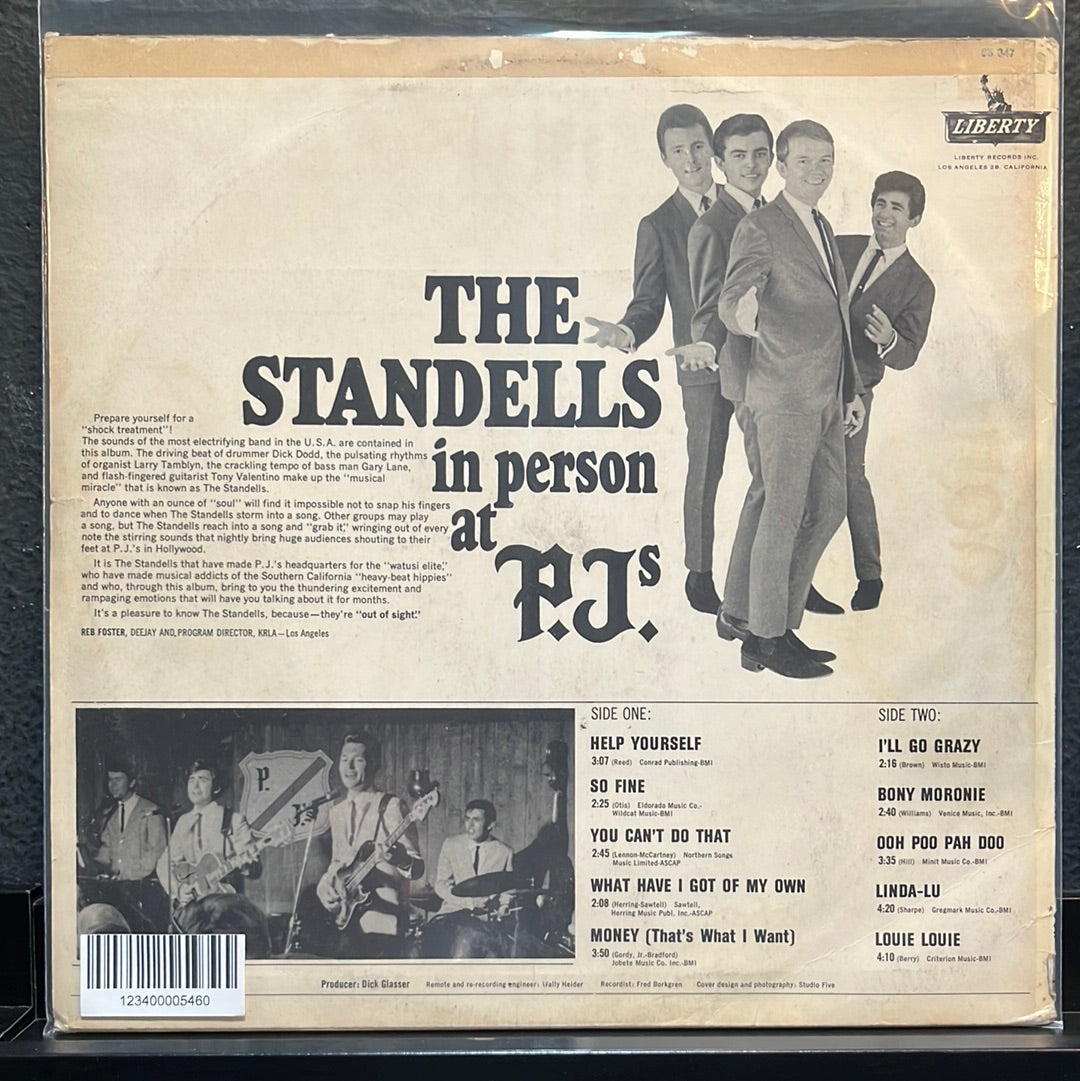 Used Vinyl: The Standells “In Person At P.J.s” LP