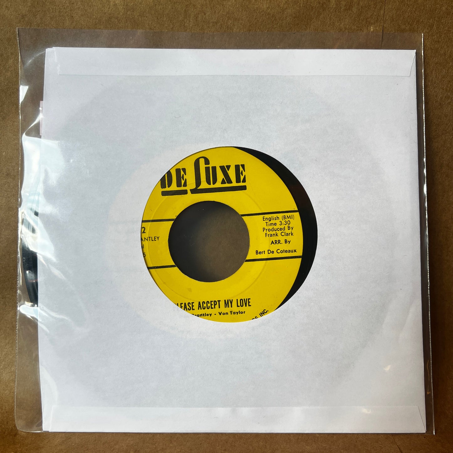 Used Vinyl: Dan Brantley "Get It Together And Do What You Should" 7" (1969 Press)