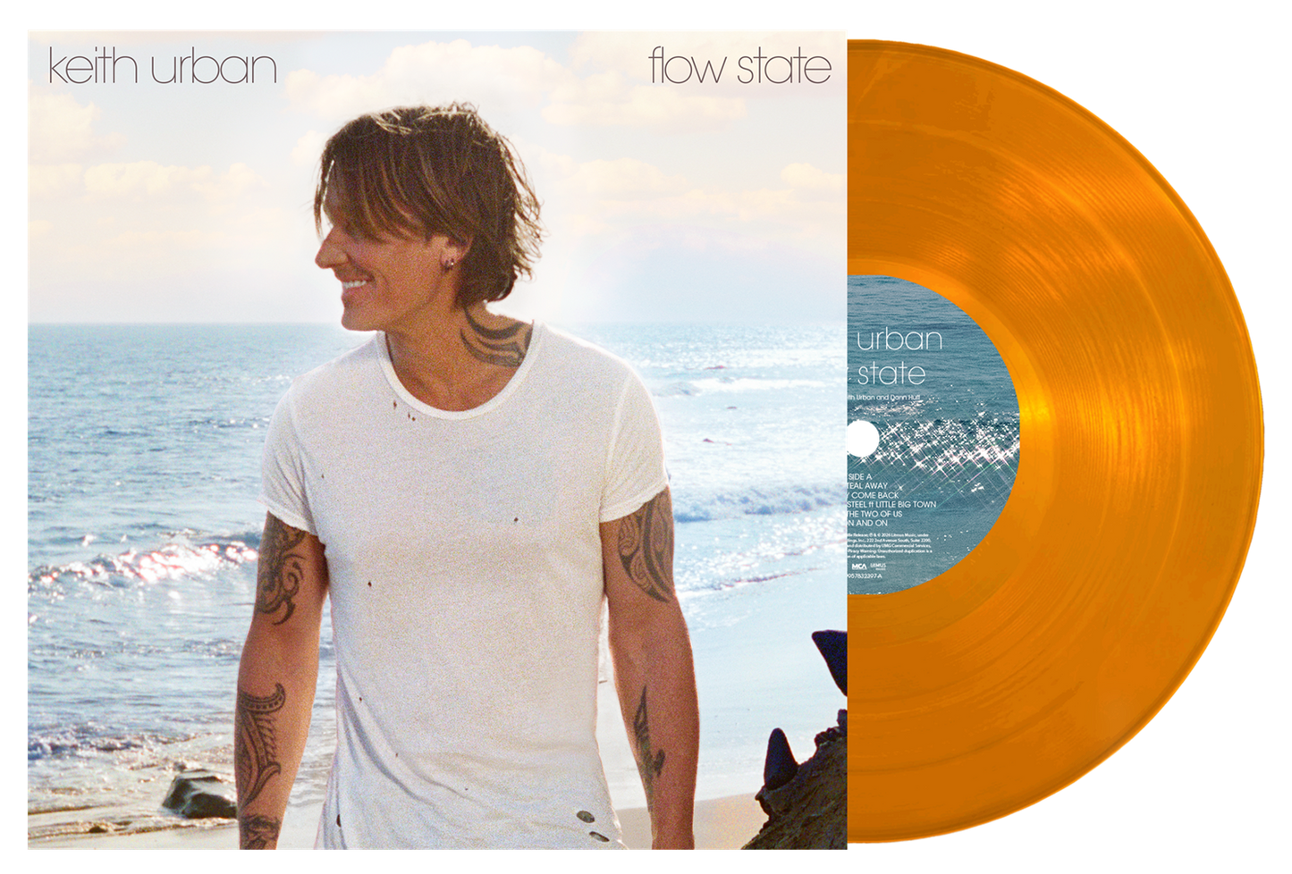 PRE-ORDER: Keith Urban "flow state" LP (Translucent Orange Vinyl)