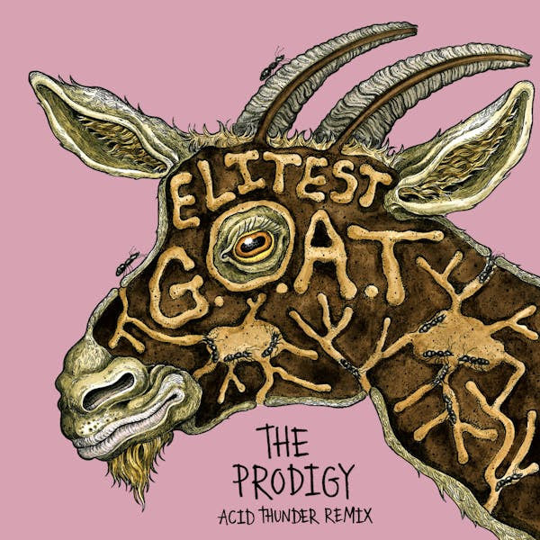 Sleaford Mods & The Prodigy feat. Aldous Harding "Elitest G.O.A.T. (The Prodigy Acid Thunder Mix)" 7" (Gold Vinyl)