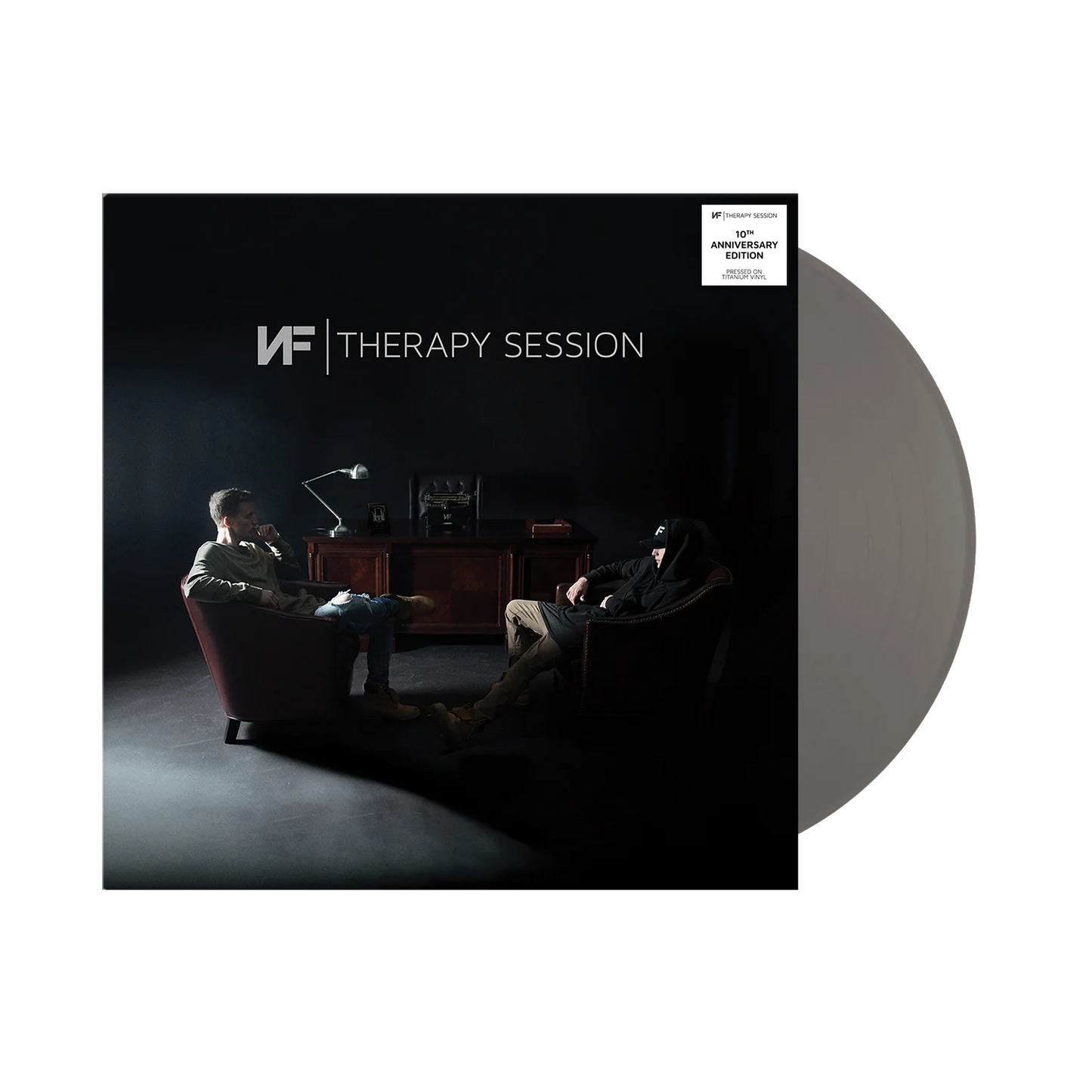 NF "Therapy Session (10th Anniversary Edition)" 2xLP (Titanium Color Vinyl)