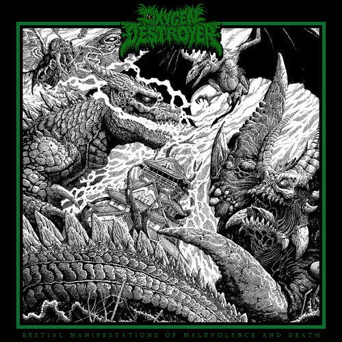 Oxygen Destroyer "Bestial Manifestations Of Malevolence And Death" LP (Blue Vinyl)