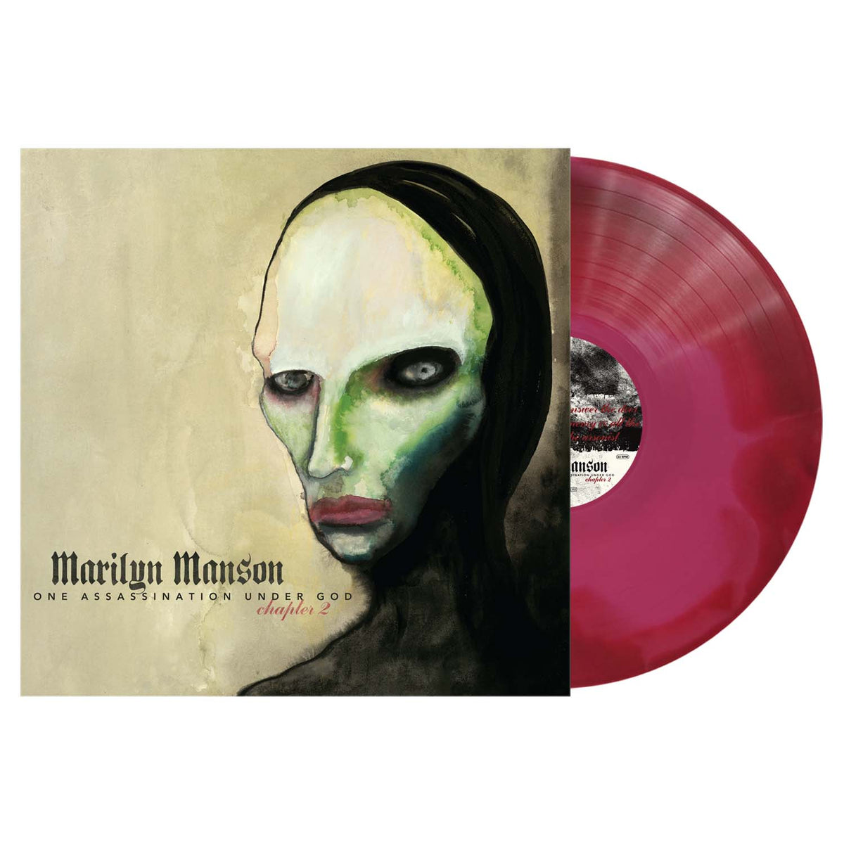 PRE-ORDER: Marilyn Manson "One Assassination Under God - Chapter 2" LP (Indie Exclusive Pink Red Swirl Vinyl)