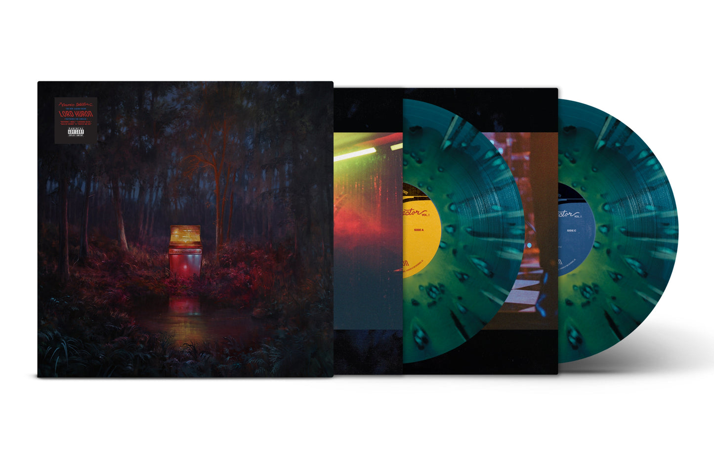DAMAGED COVER: Lord Huron "The Cosmic Selector Vol. 1" 2xLP (Indie Exclusive Glow-In-The-Dark Splatter Vinyl)