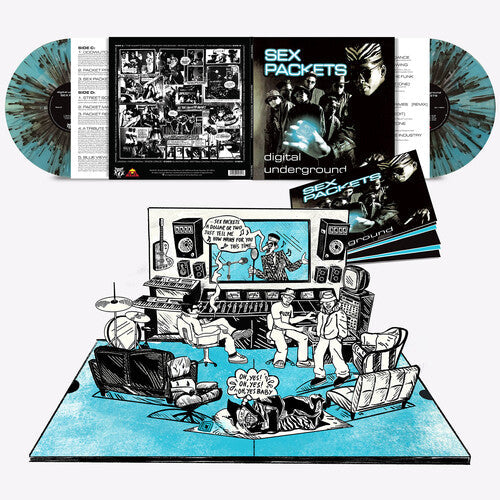 DAMAGED: Digital Underground "Sex Packets (35th Anniversary)" 2xLP (180g Blue/Black/Clear Vinyl, Pop-Up Gatefold Sleeve) (Copy)