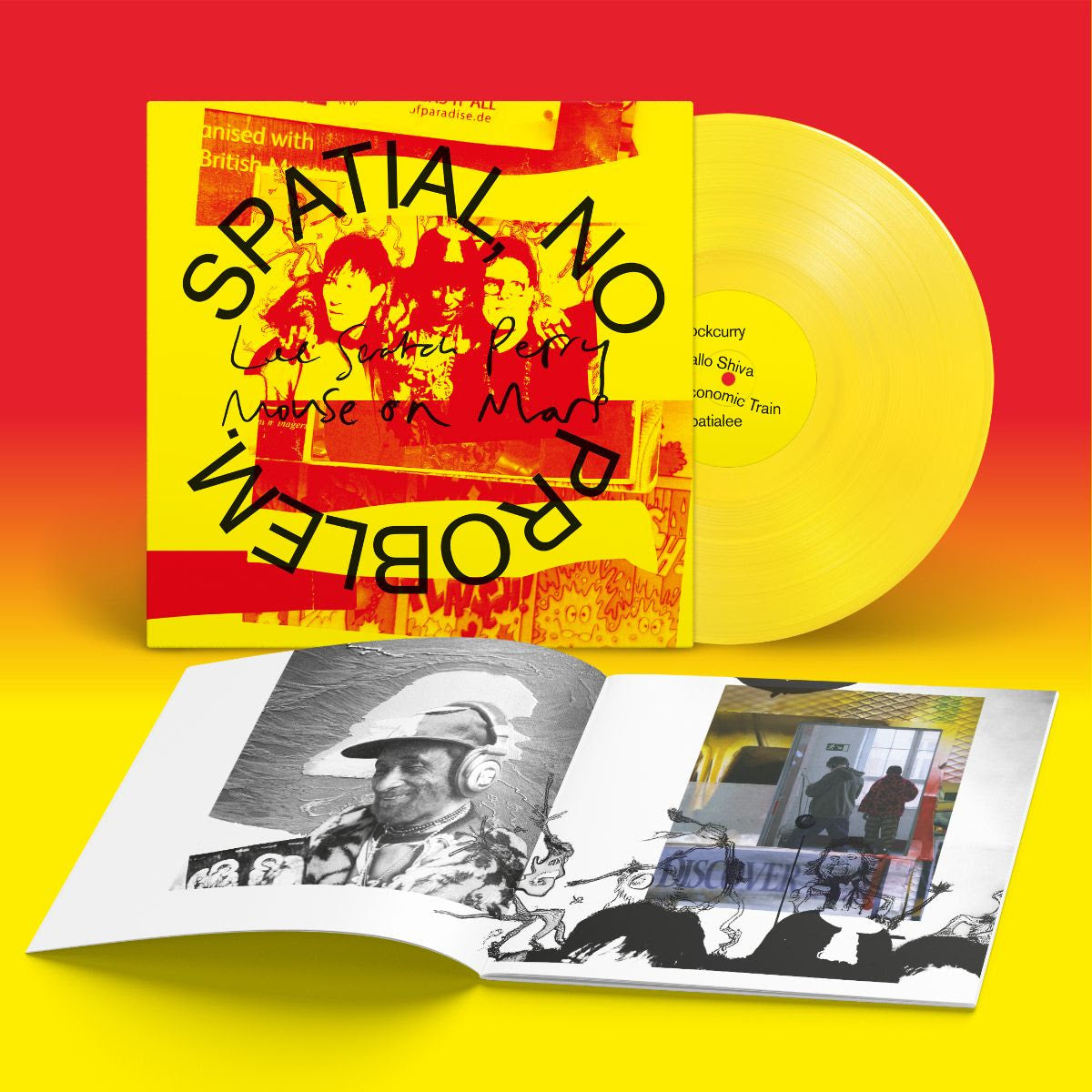 PRE-ORDER: Lee "Scratch" Perry & Mouse on Mars "Spatial, No Problem." LP (Yellow Vinyl)