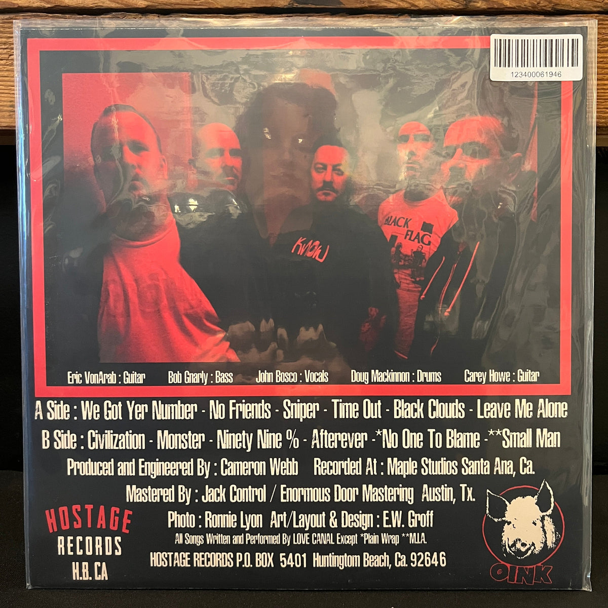 Used Vinyl: Love Canal "If It Ain't Broke, Break It!!!" LP (2017 Press - Clear Vinyl)