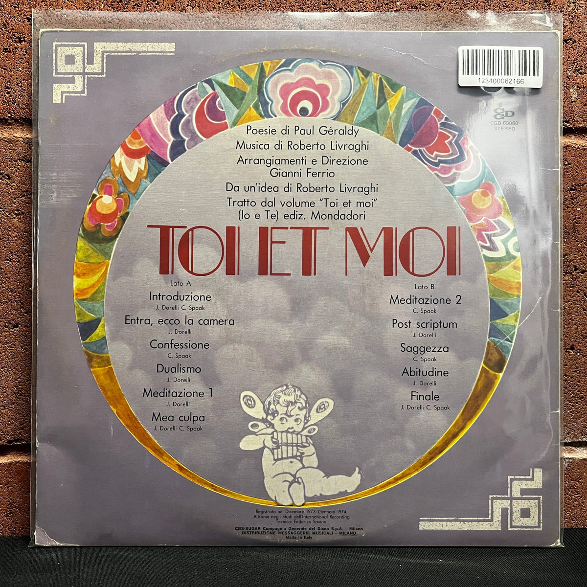 Used Vinyl: Johnny Dorelli and Catherine Spaak "Toi Et Moi" LP (1974 Italian pressing)