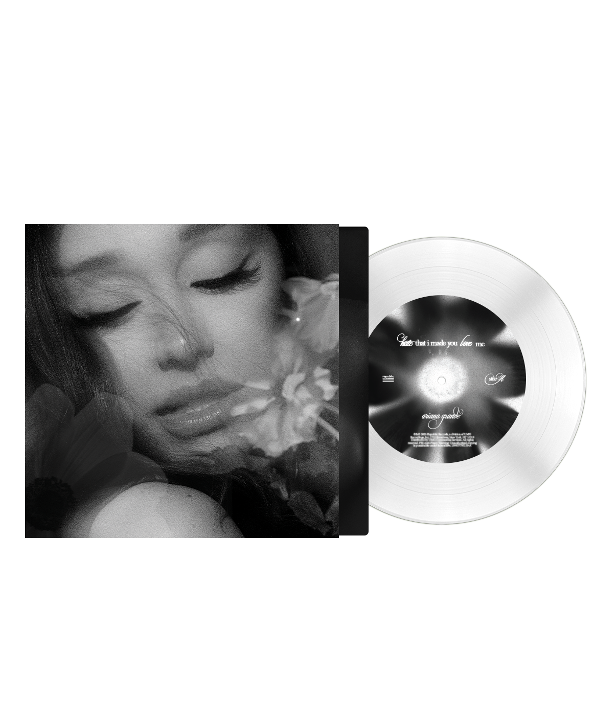 Ariana Grande "hate that i made you love me" 7" Single (Indie Exclusive Dandelion White Vinyl)