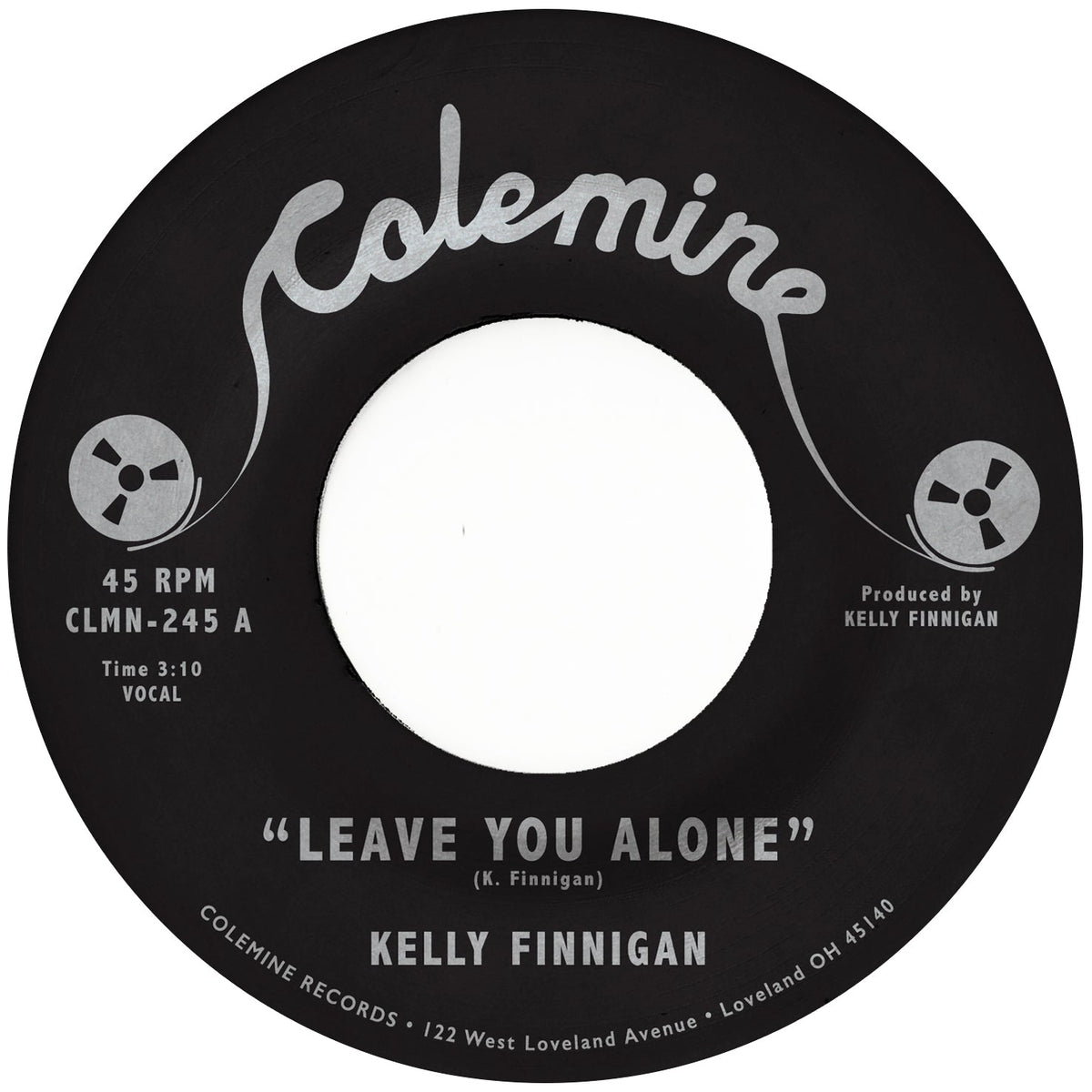 Kelly Finnigan "Leave You Alone / Thom's Heartbreak" 7" (Fuschia)