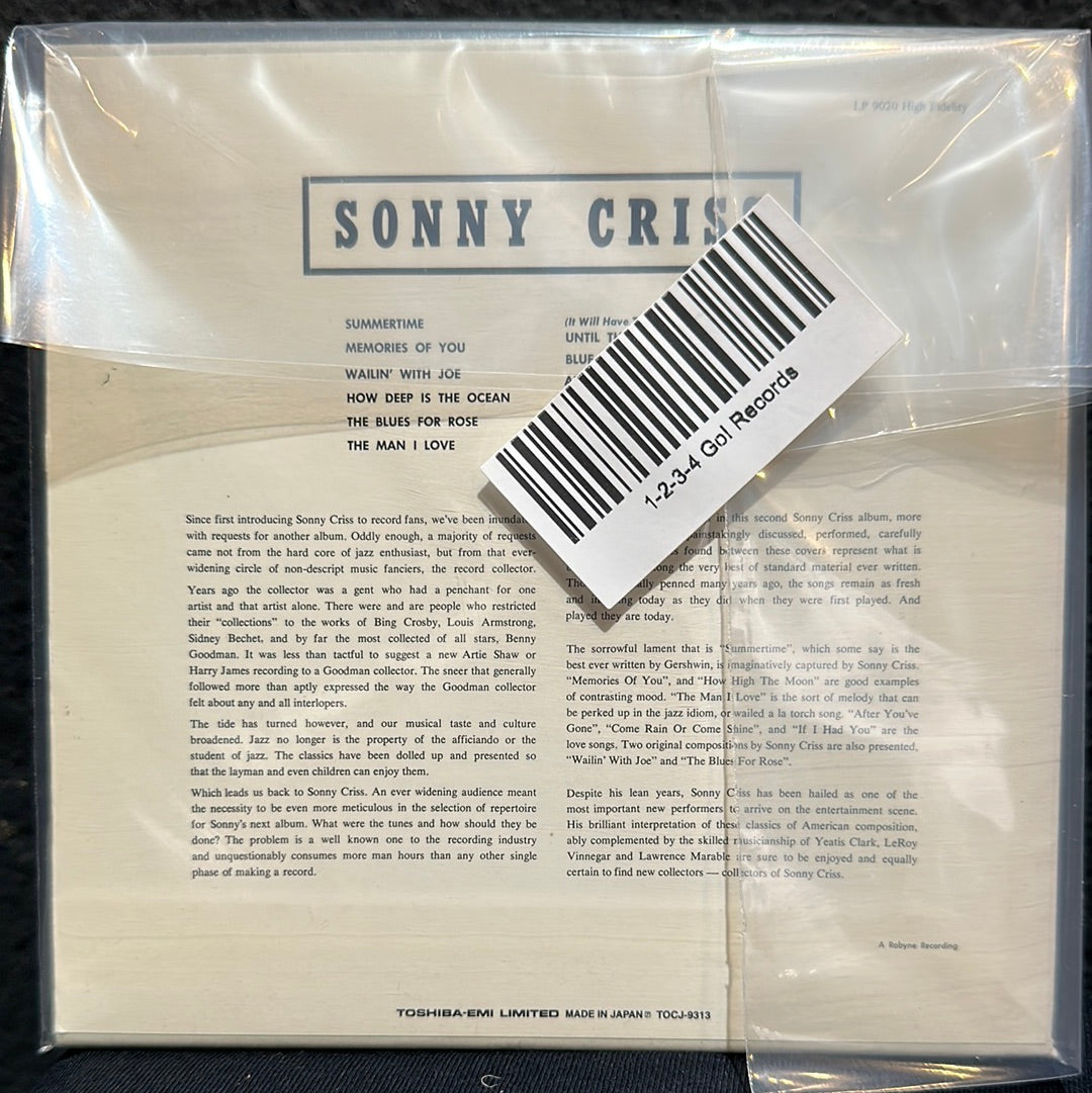 USED CD: Sonny Criss “Go Man” CD (Japanese Press)