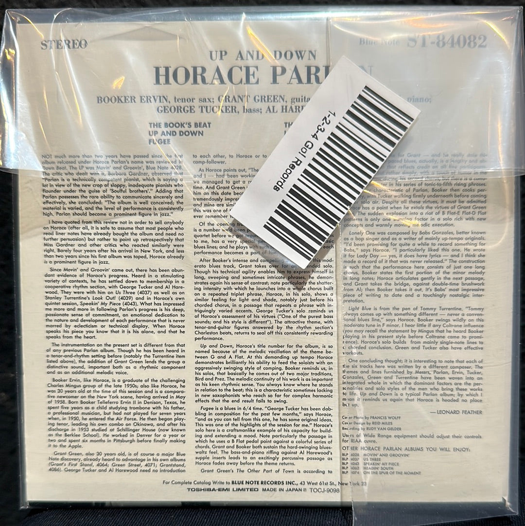 Used CD: Horace Parlan “Up & Down” CD (Japanese Press)