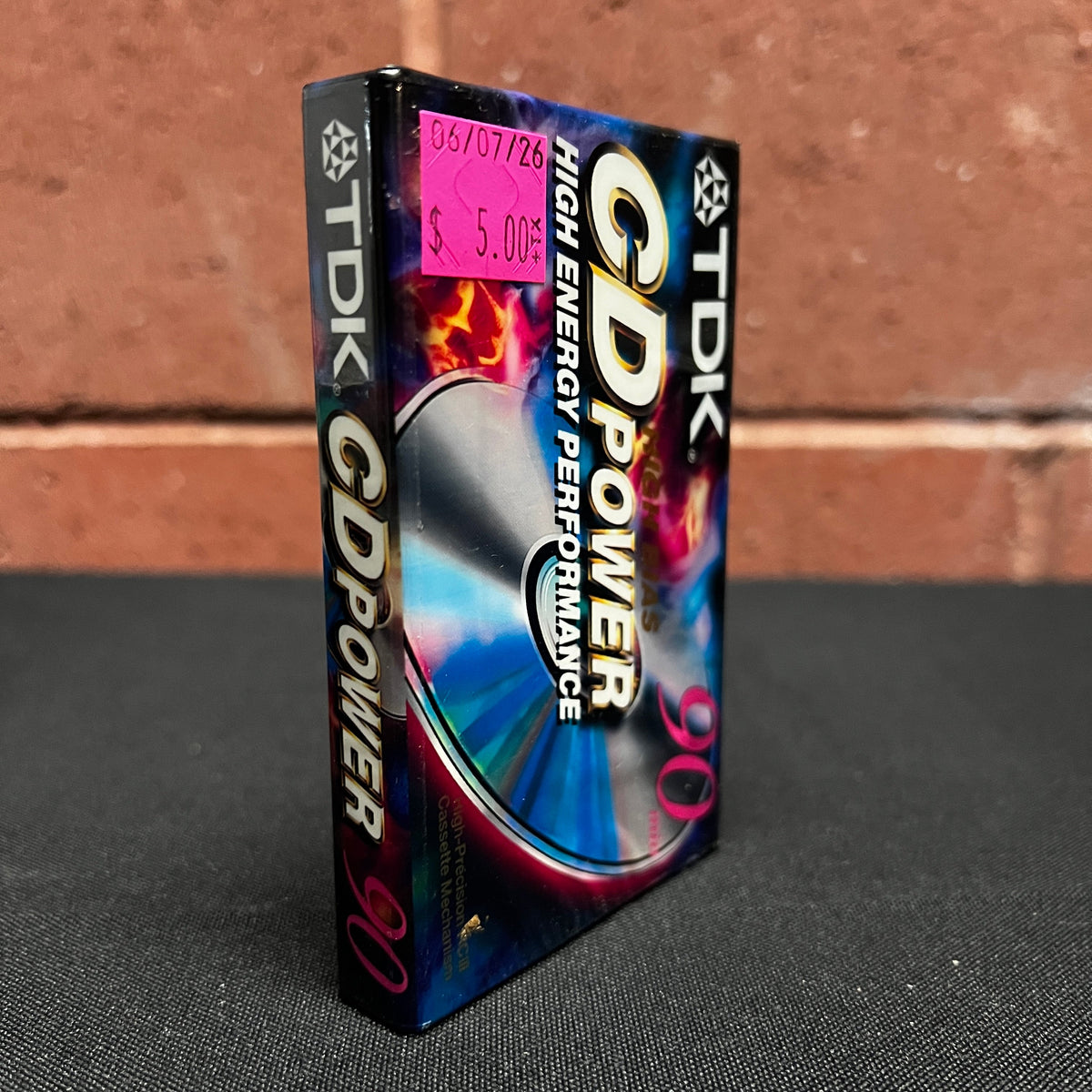 Used Cassette: TDK High Bias "CD Power" 90min Tape (Sealed!)