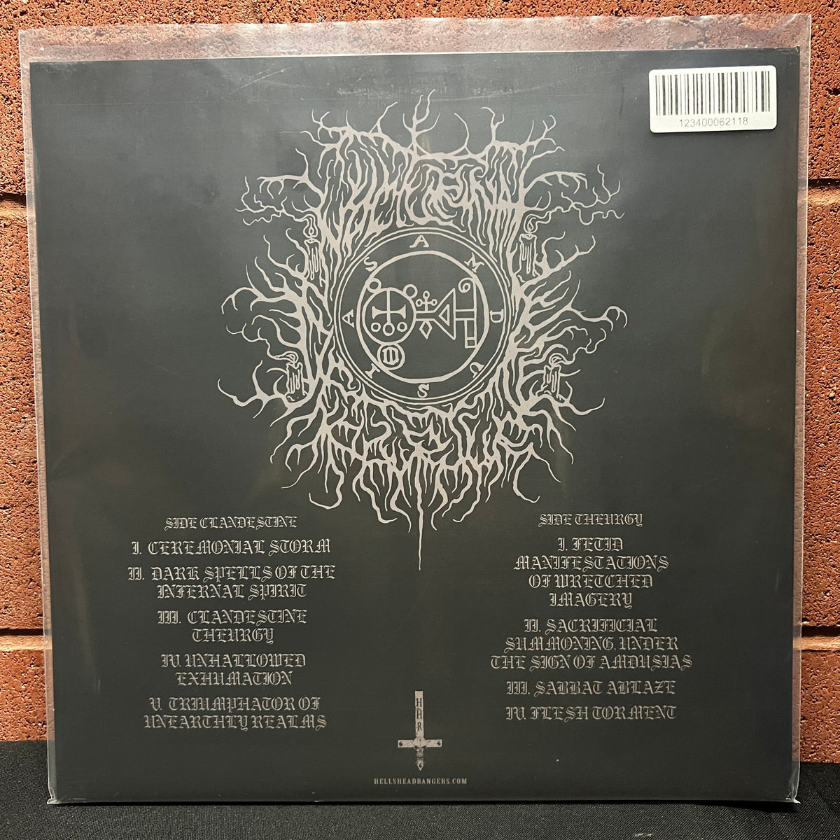 Used Vinyl: Nocturnal Departure "Clandestine Theurgy" LP (2023 Press - Clear w/Black Marble Vinyl)