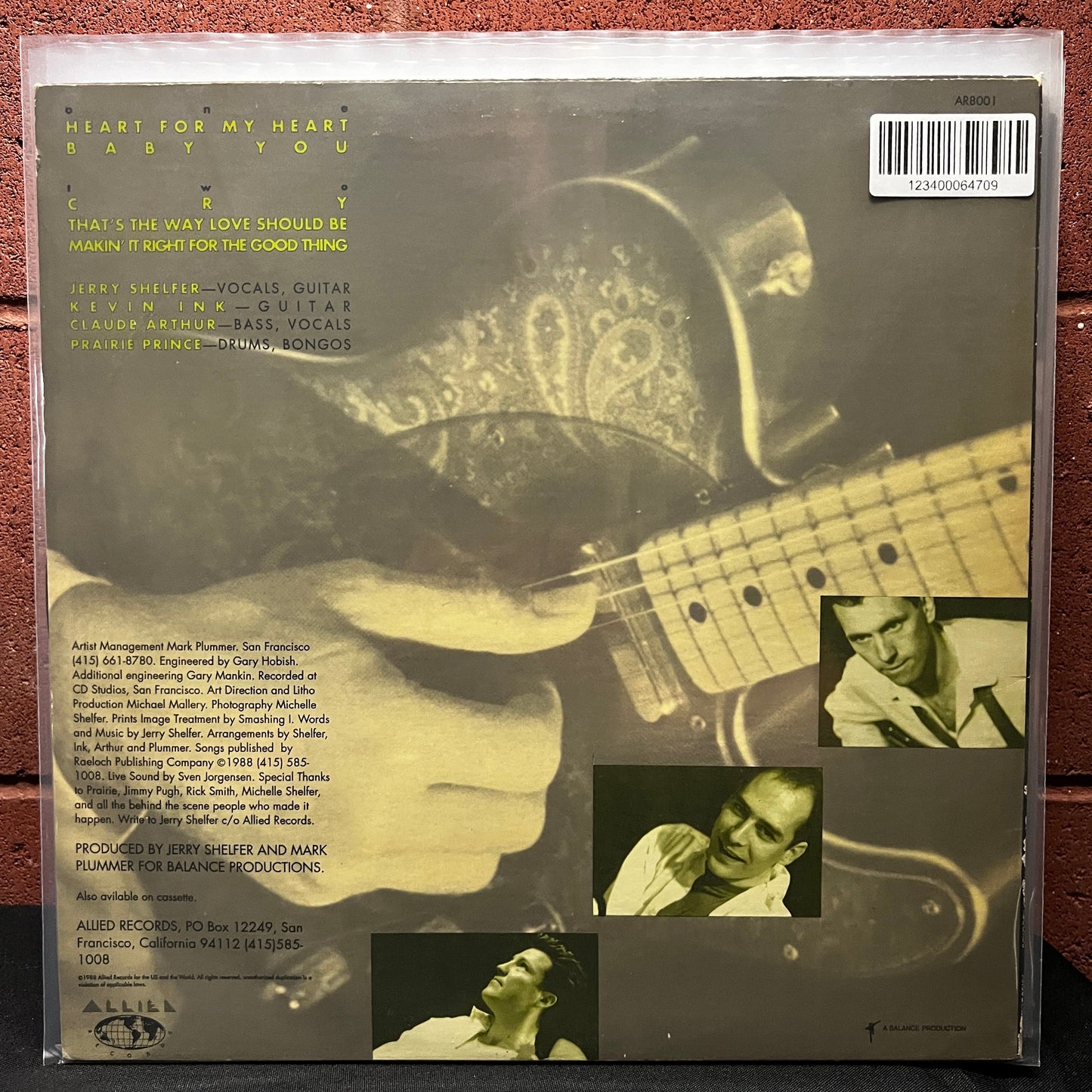 Used Vinyl: Jerry Shelfer "Heart For My Heart" LP