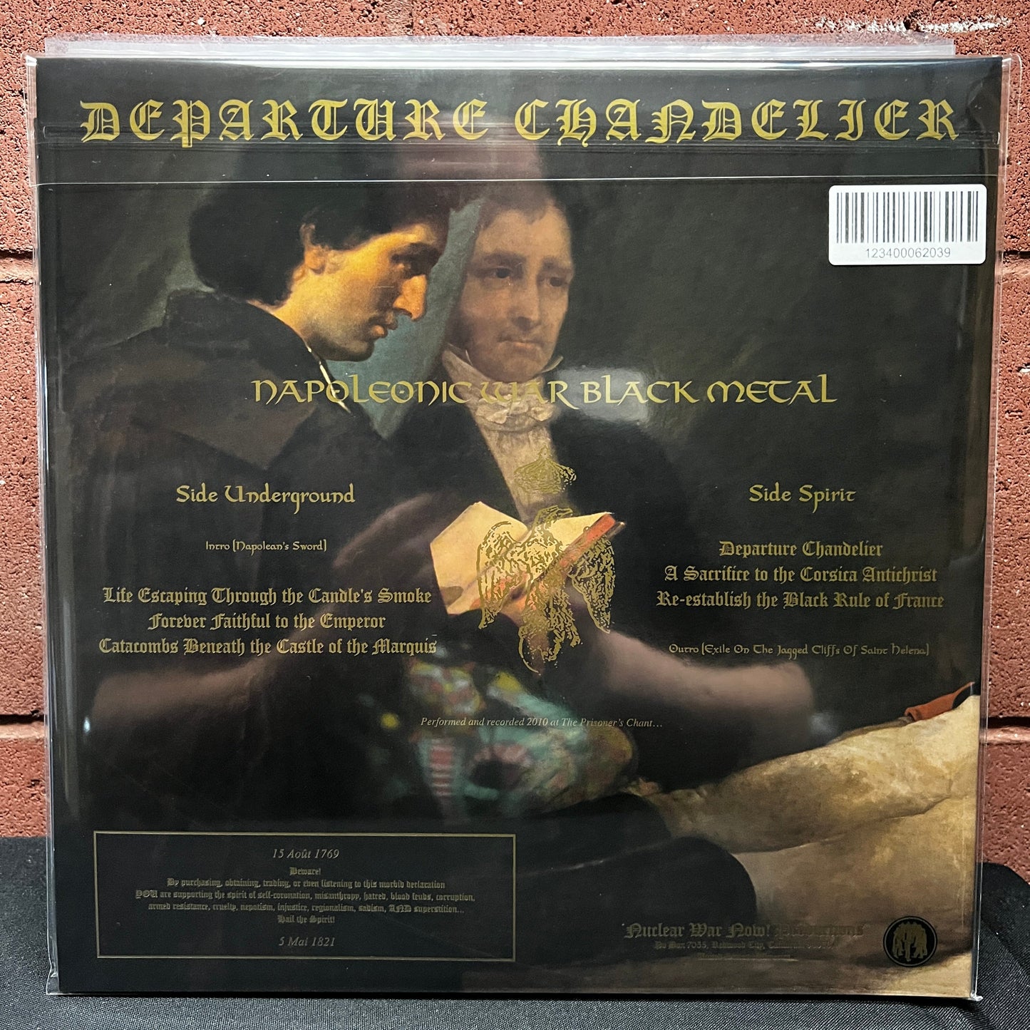 Used Vinyl: Departure Chandelier "Antichrist Rise To Power" LP (Napoleonic Blood colored vinyl)