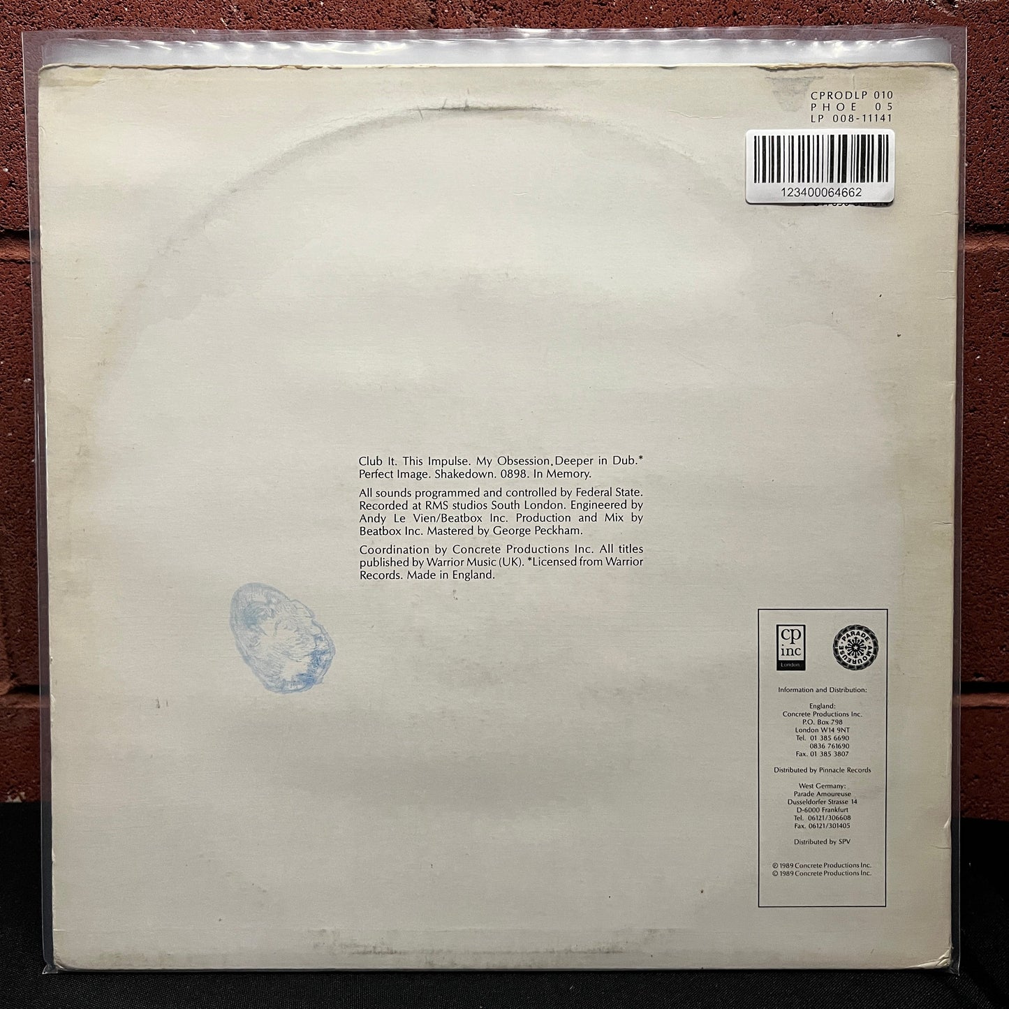 Used Vinyl: Federal State "N: Euro" LP (1989 UK Press)