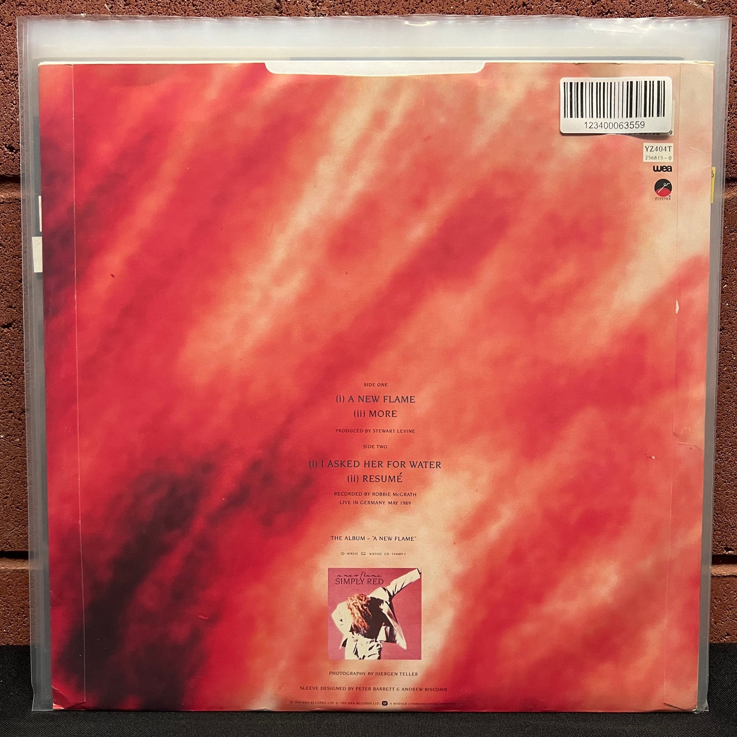 Used Vinyl: Simply Red "A New Flame" 12" (1989 UK Press)