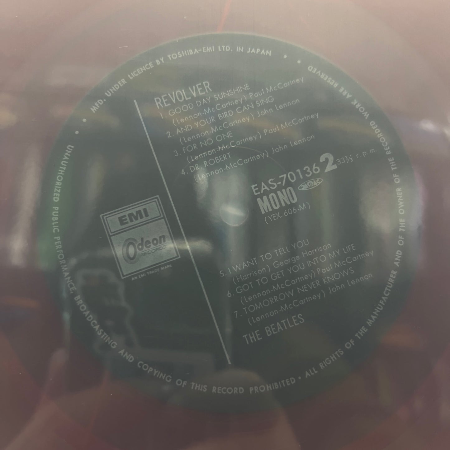 The Beatles - Revolver - Japanese Red Mono LP