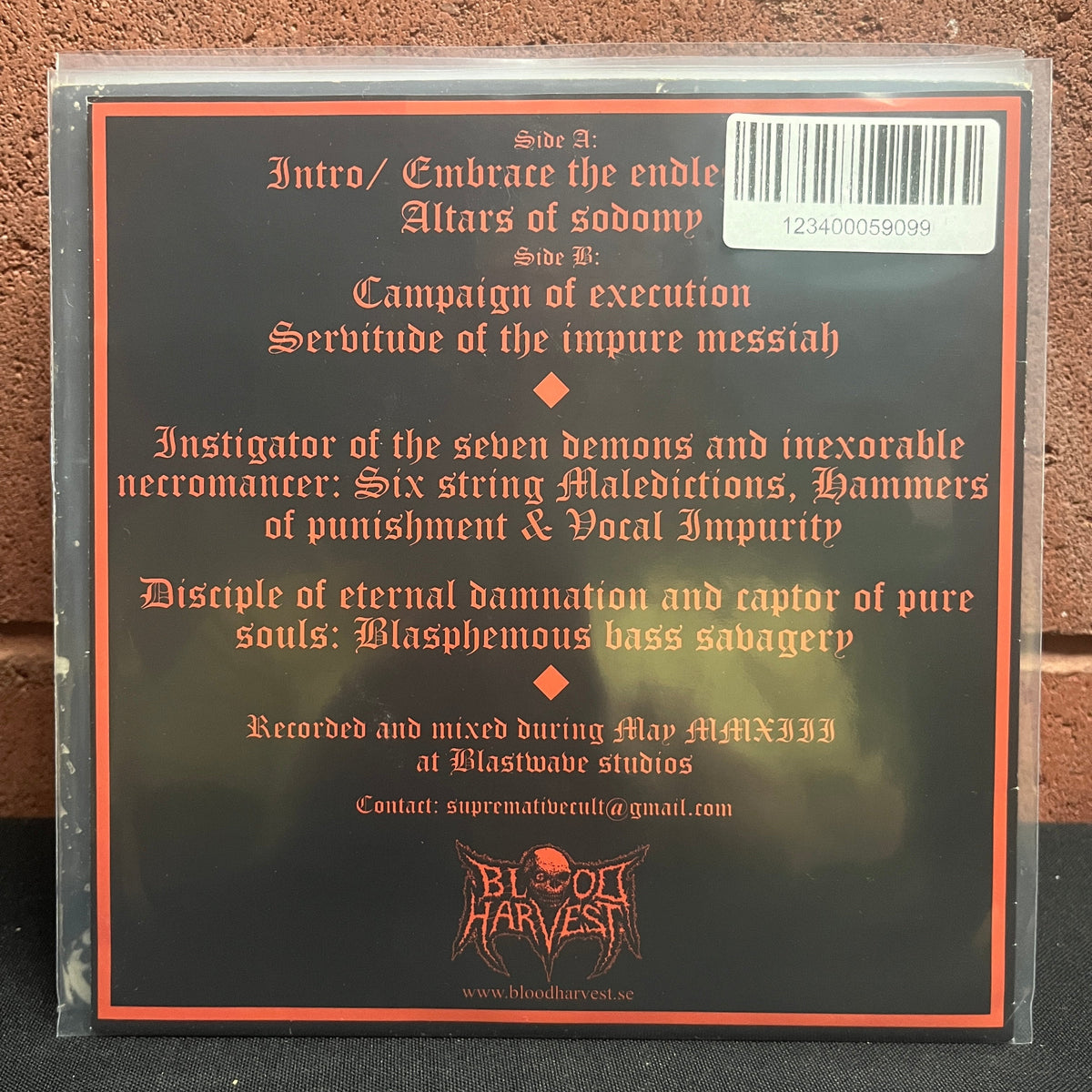 Used Vinyl: Supremative "Servitude Of The Impurity" 7"