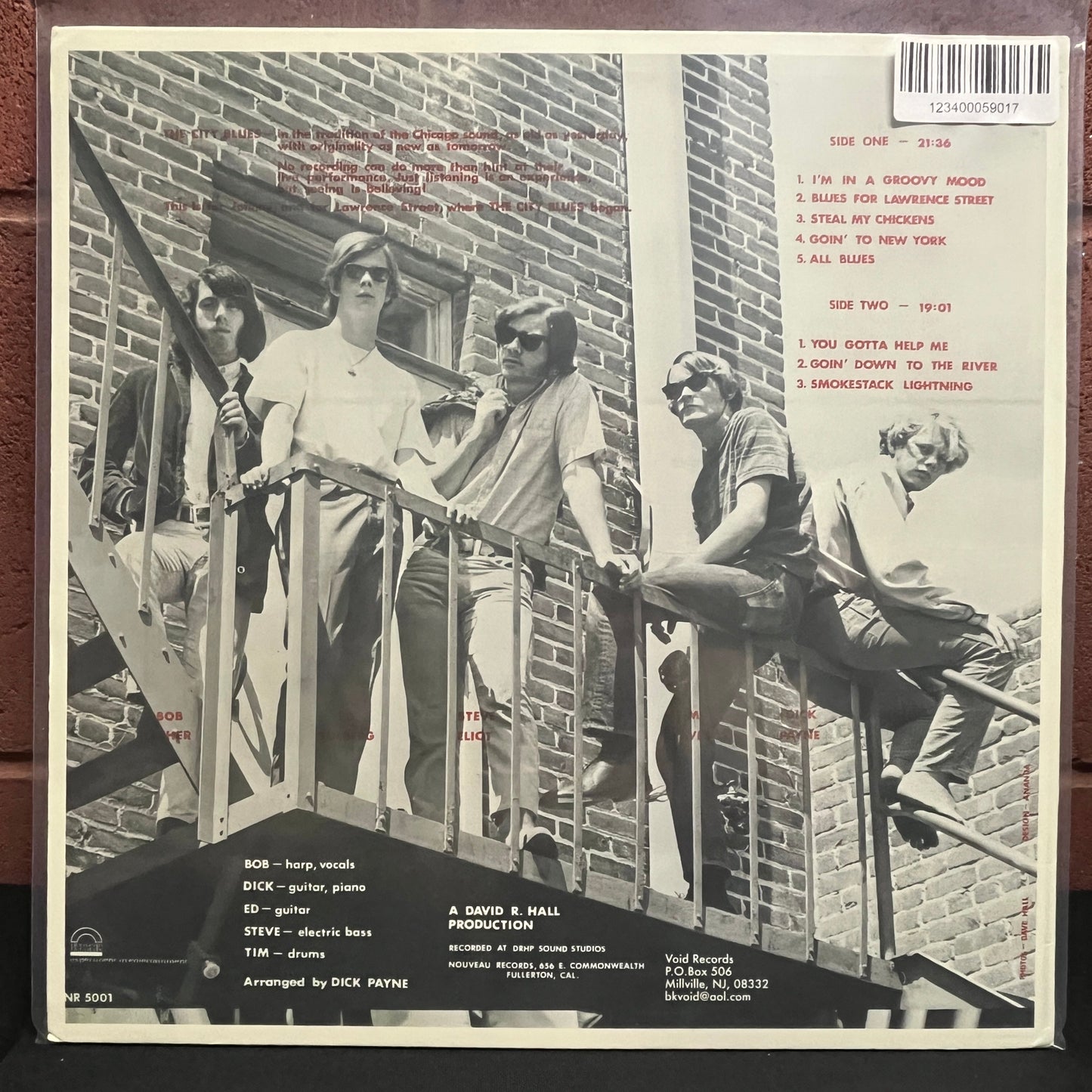 Used Vinyl: The City Blues "Blues For Lawrence Street" LP (2015 Press)