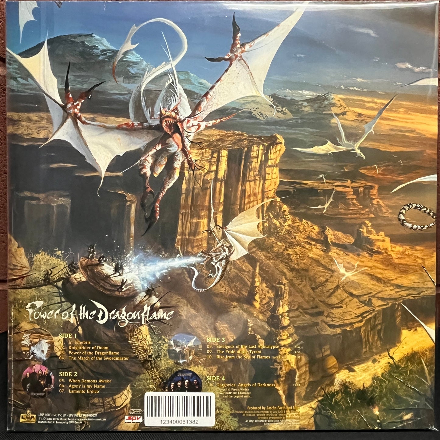 Used Vinyl: Rhapsody "Power Of The Dragonflame" 2xLP (2002 German Press, Picture Discs)