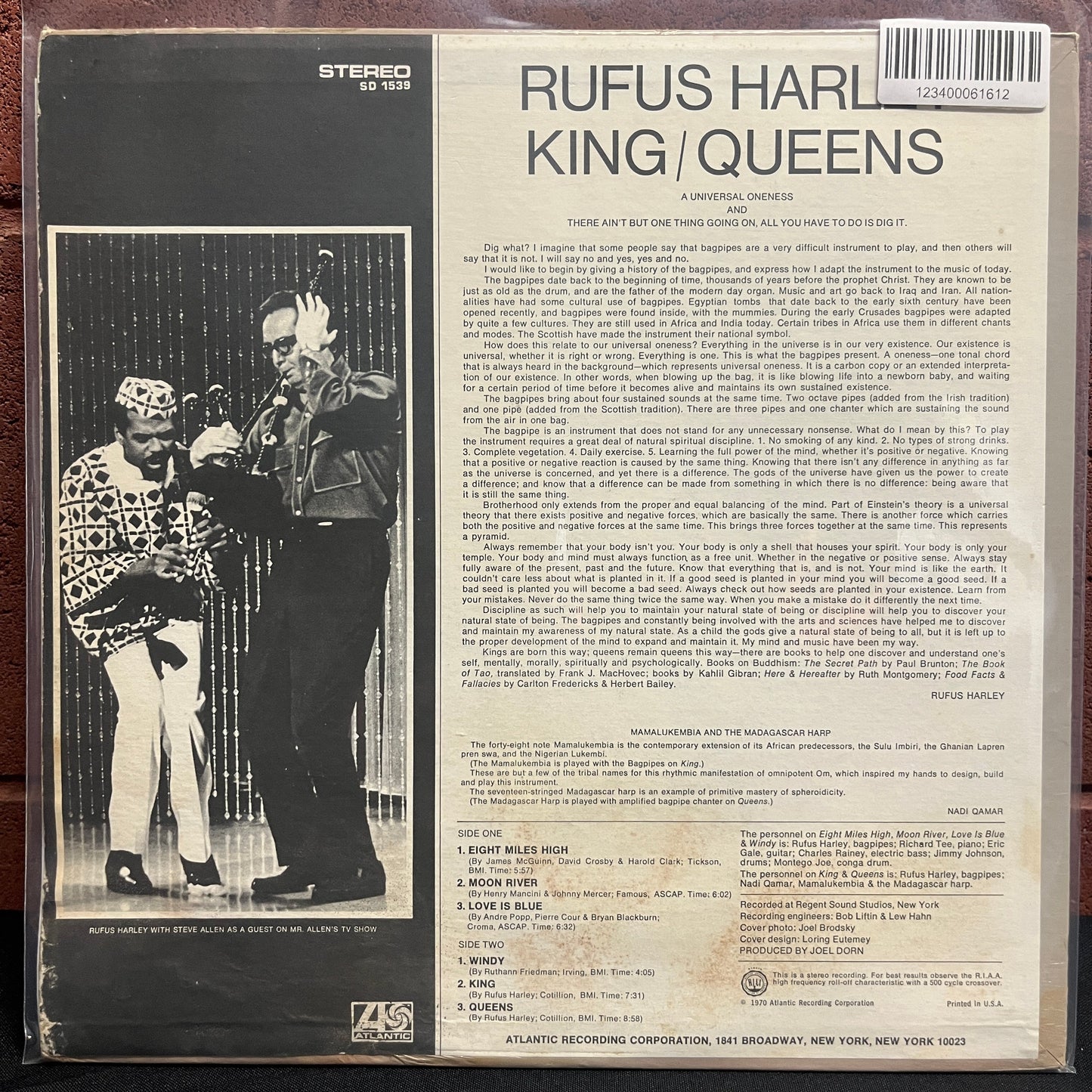 Used Vinyl: Rufus Harley "King/Queens" LP (1970 Press)