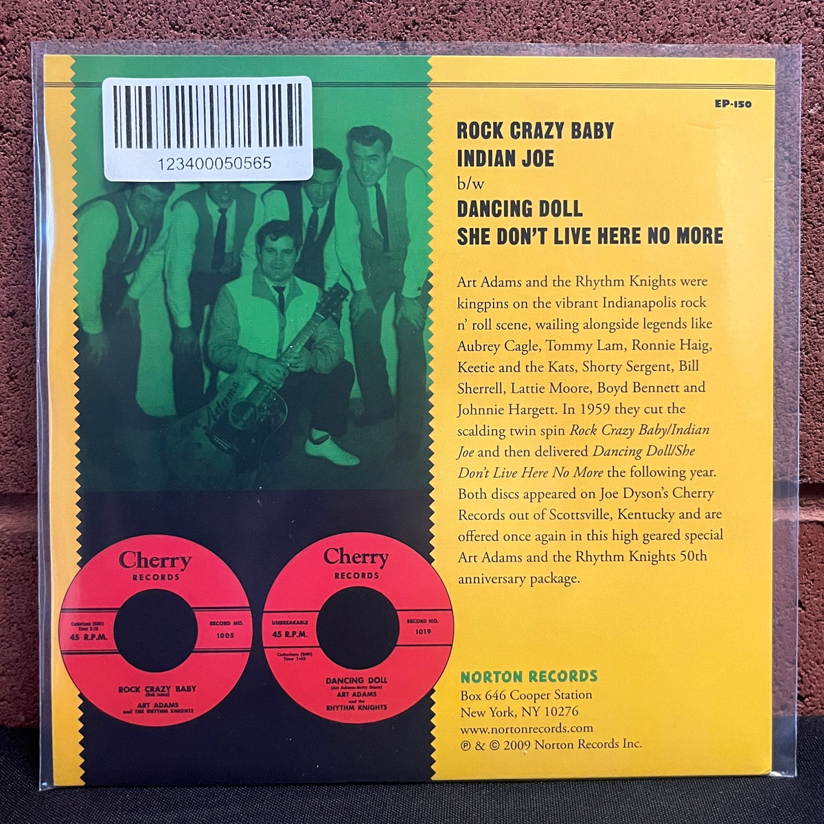 Used Vinyl: Art Adams and the Rhythm Knights "Rock Crazy Baby" 7"
