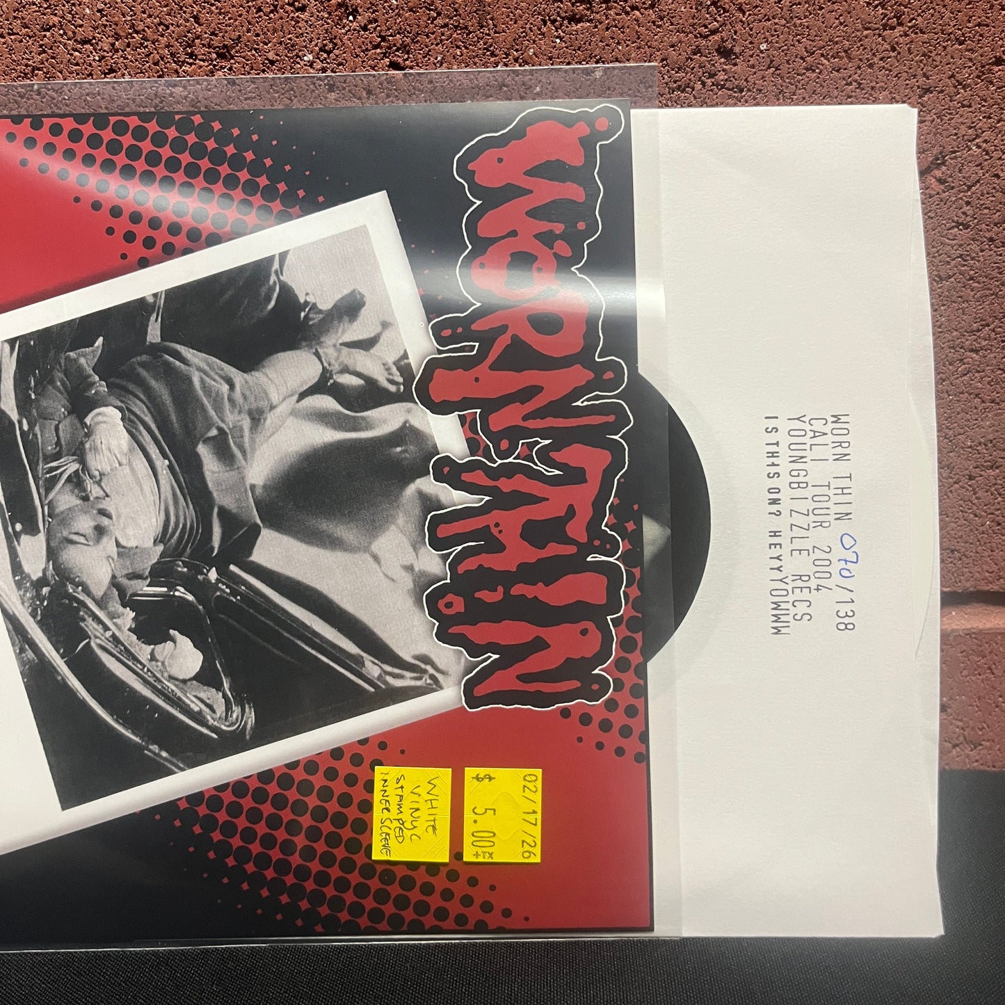 Used Vinyl: Worn Thin "Remnants of What Could Have Been" 7" (White vinyl, numbered)