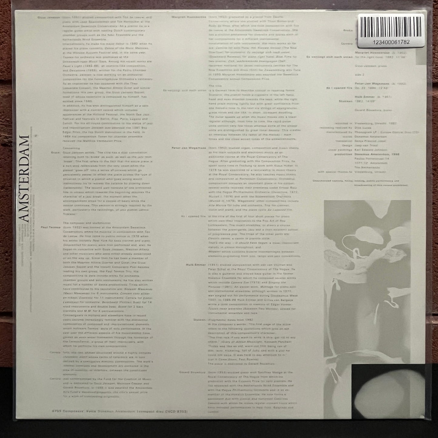 Used Vinyl: V/A "Piano Compositions" LP (1987 Netherlands Press)
