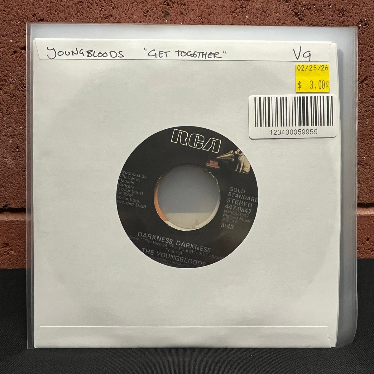 Used Vinyl: Youngbloods "Get Together" 7"