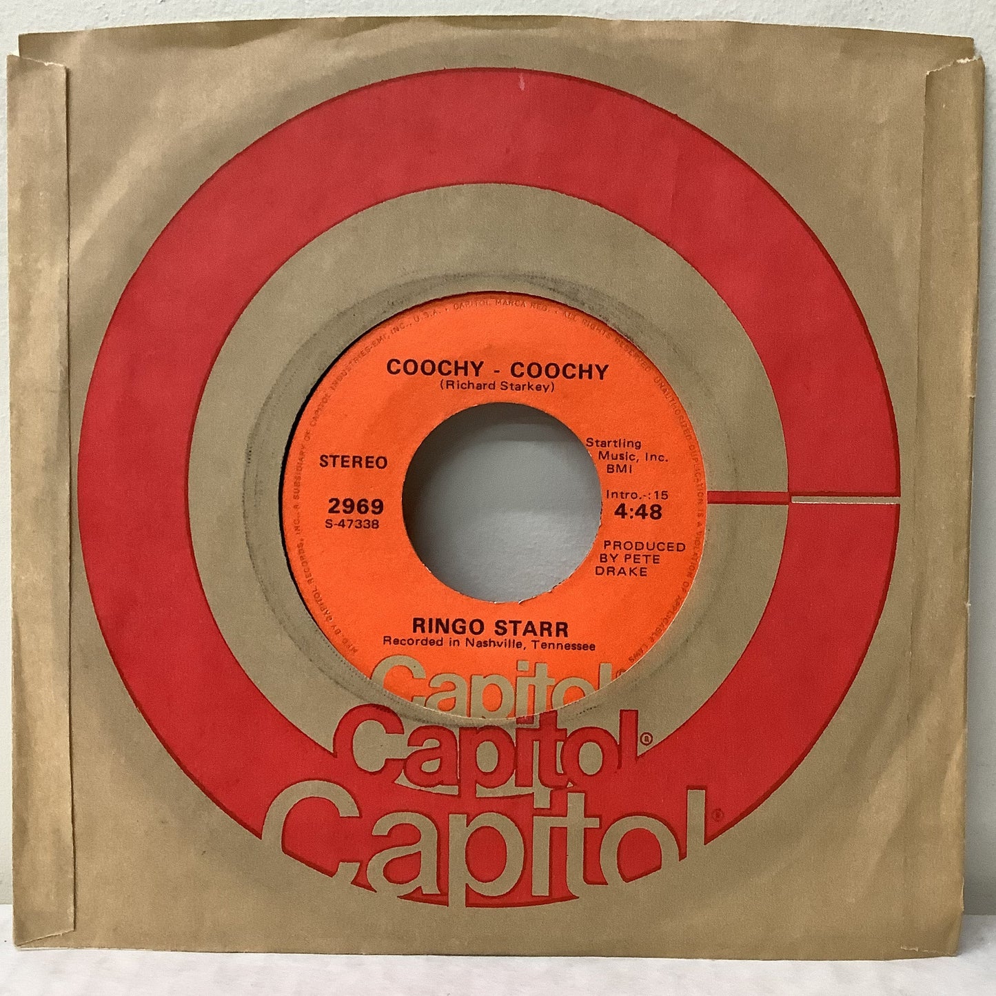 Ringo Starr - Beaucoup of Blues - Capitol Red Label 7"