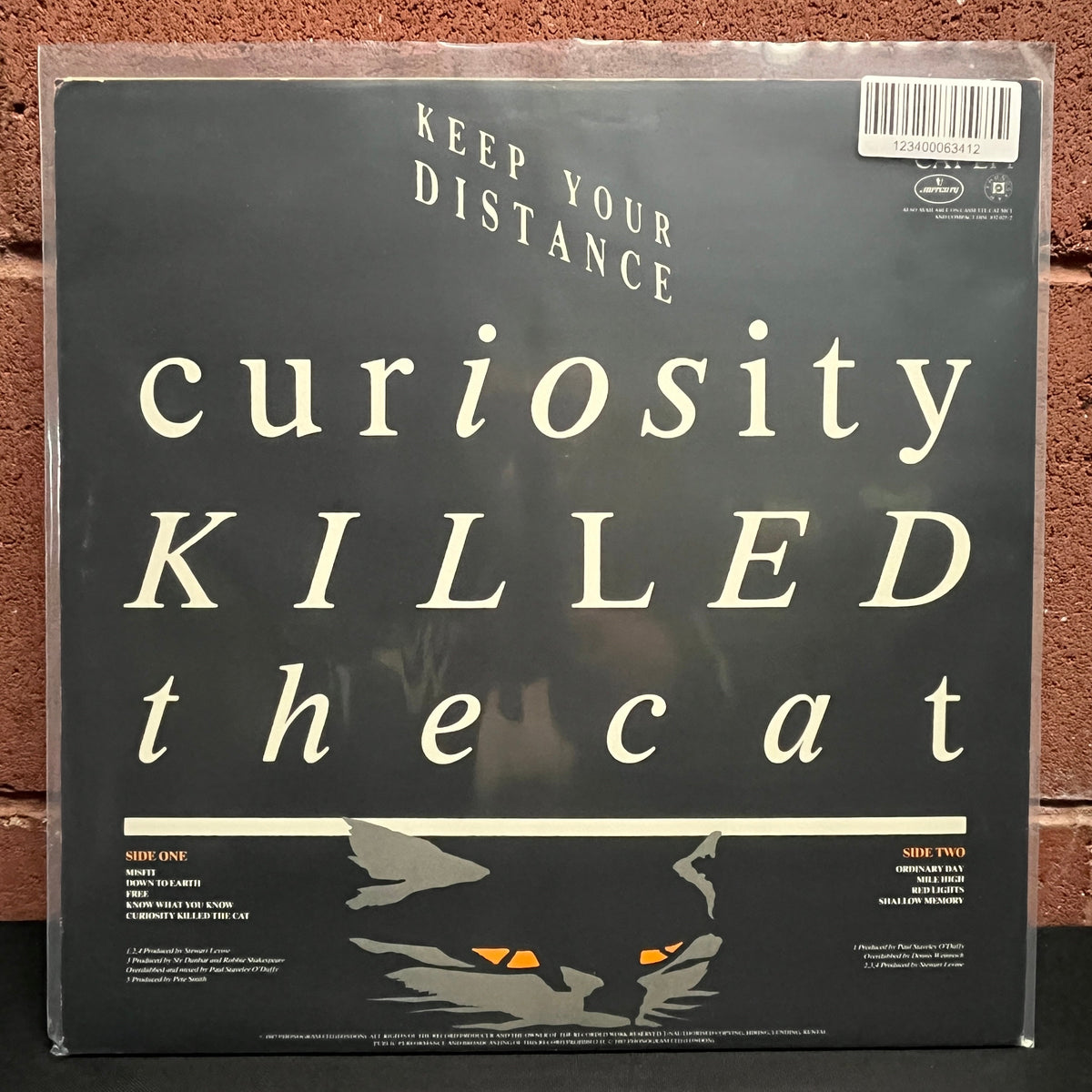Used Vinyl: Curiosity Killed The Cat "Keep Your Distance" LP (1987 UK Press)