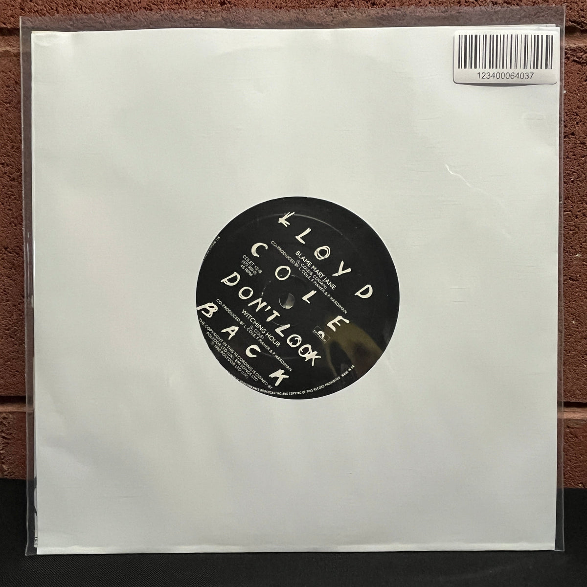 Used Vinyl: Lloyd Cole "Don't Look Back" 10" (1990 UK Press)